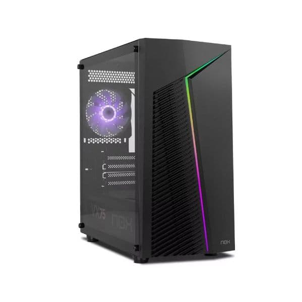 Nox Caixa Infinity Zeta Rgb Preta (microatx) (vidro Temperado) - Nxinftyzeta