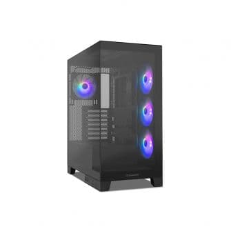 NOX Hummer GLOCK ARGB ATX vidro temperado USB-C preto