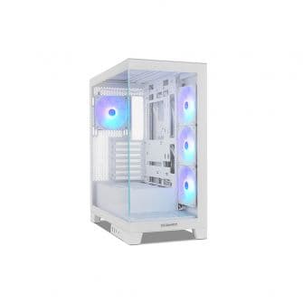 Nox Hummer Glock Frameless Glass Mid Tower White