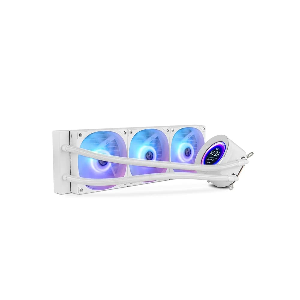 Nox Hummer X-360 Liquid Cooling 360 LCD White - NXHUMMERX360LCDWH