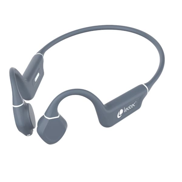 Leotec Osea Kuri com Bluetooth e Microfone, Cinza/Prata