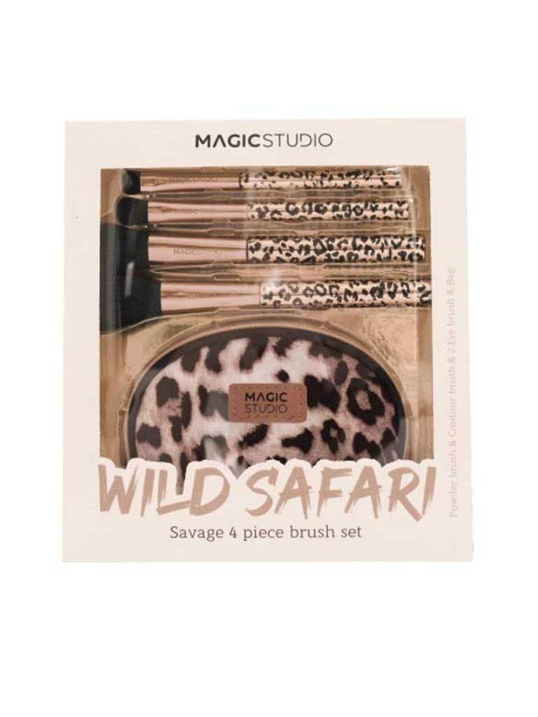 Magic Studio Wild Safari Savage 4Pc Brush Set