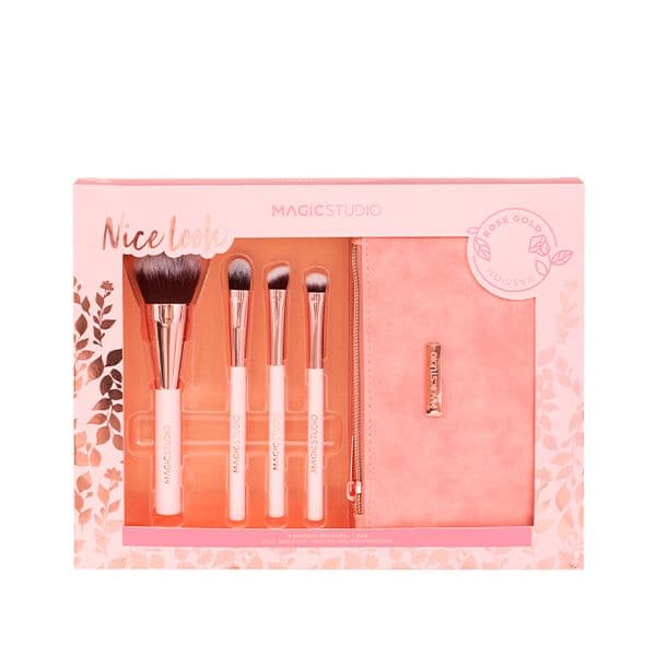 Magic Studio Rose Gold Brushes Eye Set Coffret
