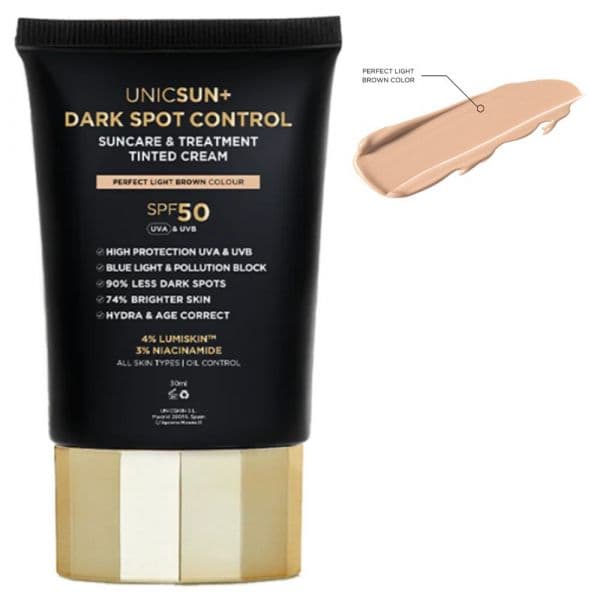 Unicskin + Creme com Cor Perfeito Light Brown 30ml