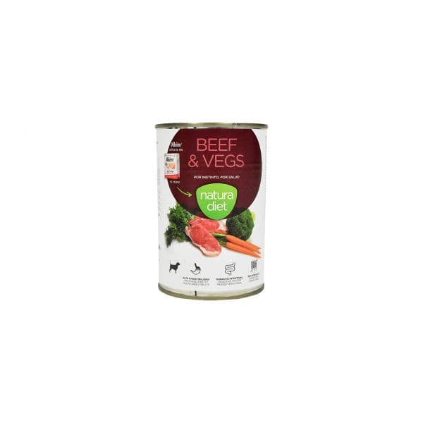 Ração Húmida Natura Diet Wet Cão Vaca & Vegetais 400g