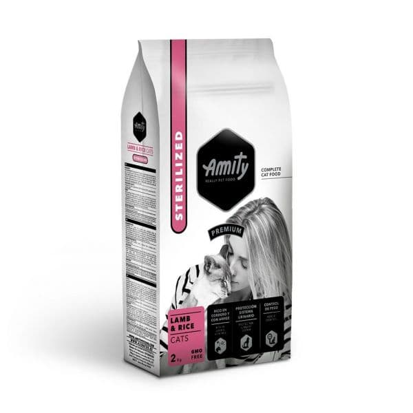 Amity Premium Gato Adulto Esterilizado Cordeiro & Arroz 2kg