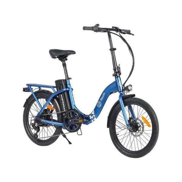 Youin Bicicleta Elétrica Amsterdam Dobrável 20" 250W Azul - BK1003
