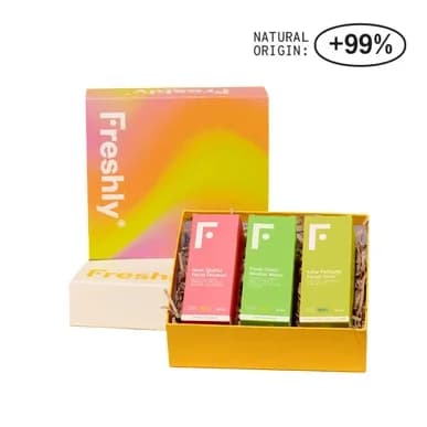 Freshly Mini Cleanser Trio Rose Quartz 50ml + Fresh Green Micellar 50ml + Lime Purifying Toner 50ml Coffret
