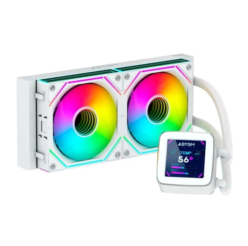 Abysm Gaming Oceanic 240 ARGB Water Cooler 240mm Branco