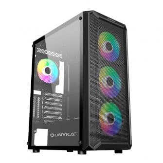 Unyka Armor 3Gen Mesh ARGB Vidro Temperado Preta