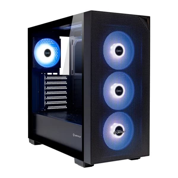 UNYKAch Revelat Mesh Black Caixa E-ATX com Vidro Temperado, 4x Ventoinhas ARGB e USB-C