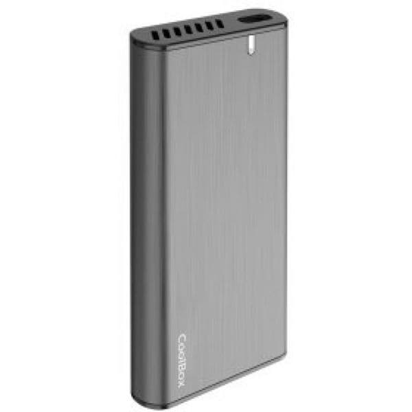 CoolBox MiniChase NS31 Carcasa Externa M.2 NVMe/SATA USB 3.2 Gen2 Aluminio Gris/Negra