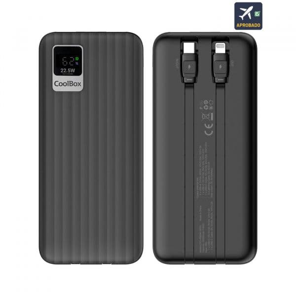 Powerbank CoolBox COO-PB20K-DP20 20000mAh Black