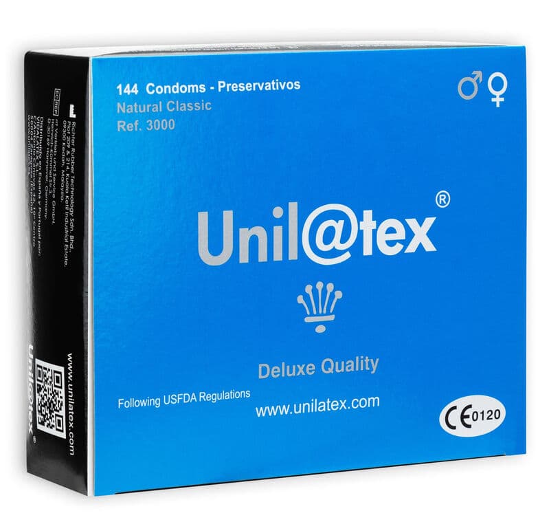 Unilatex Preservativos Naturais 144 Unidades