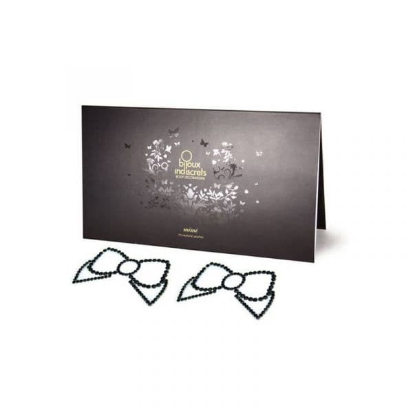 Bijoux Indiscrets Tapa Mamilos Mimi Bow Pretos - CP05208