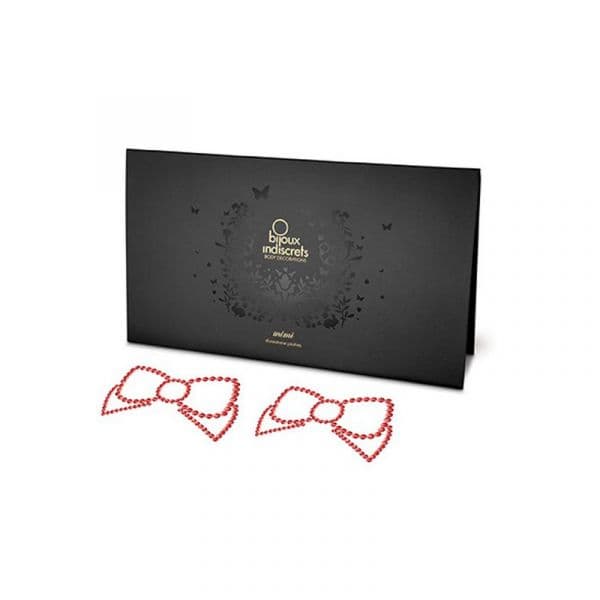 Bijoux Indiscrets Tapa Mamilos Mimi Bow Vermelhos - CP05209