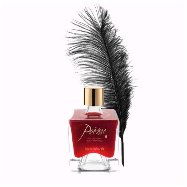 Bijoux Indiscrets Tinta Corporal Comestível Poême Morango Silvestre 50g
