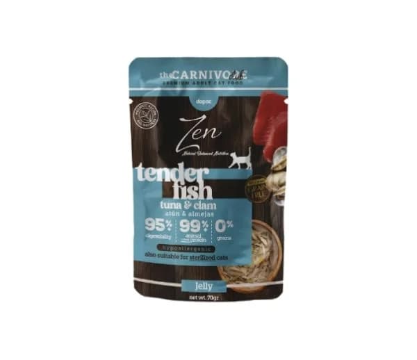 Zen Wet Cat No Grain – Atum e Ameijoas (em gelatina) 70g