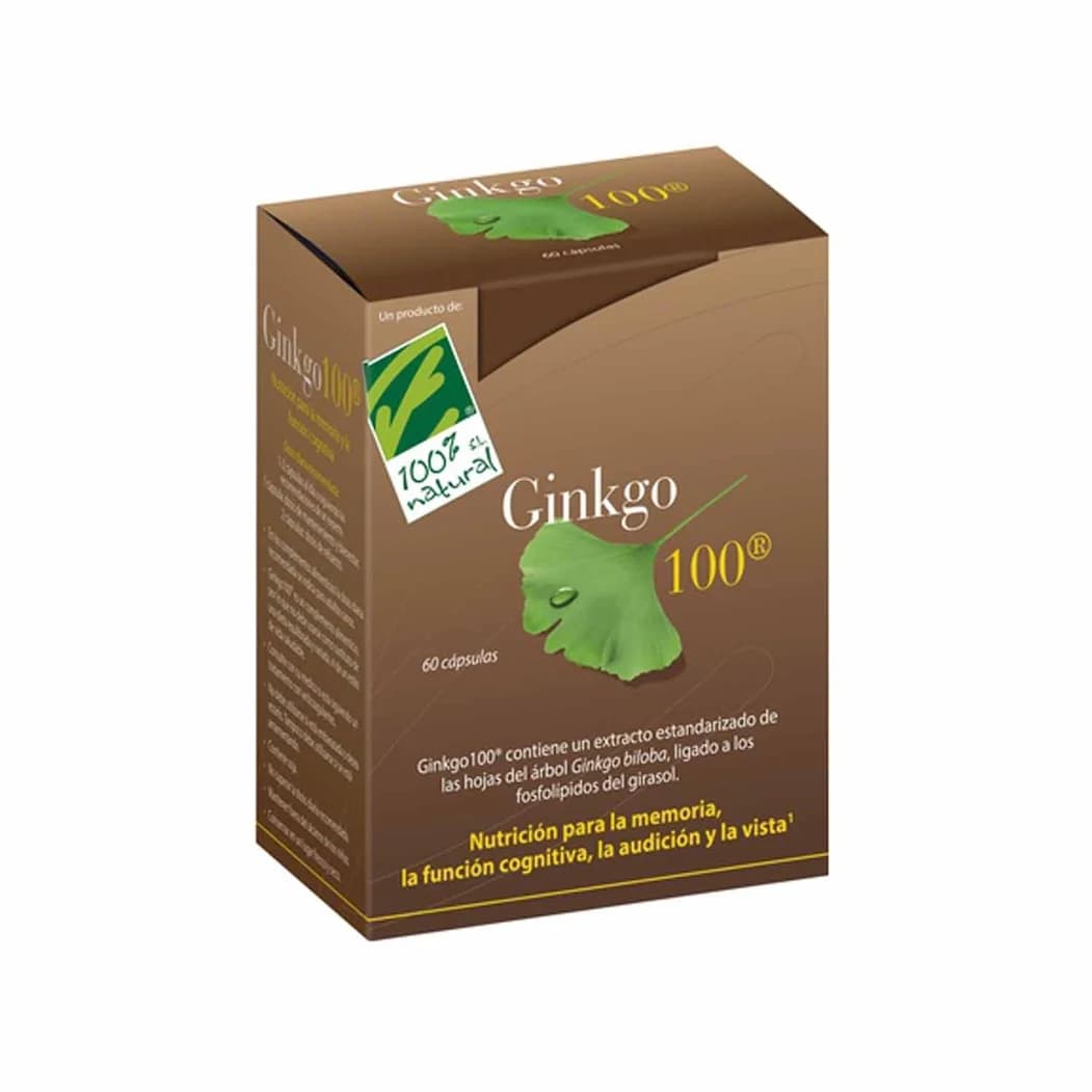 100% Natural Ginkgo100 - 60 caps.
