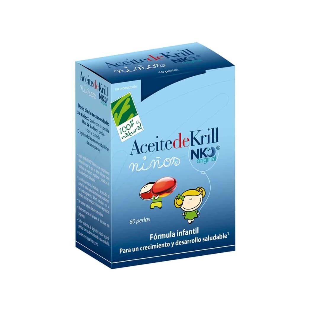 100% Natural Óleo de Krill Nko Crianças 60 Cápsulas