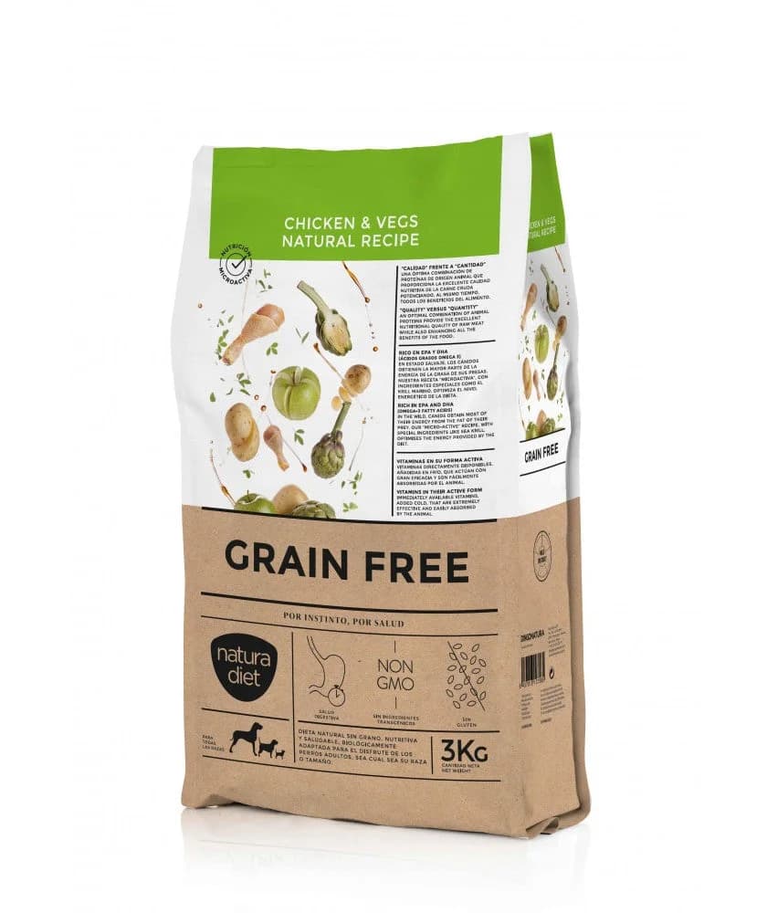 Natura Diet Grain Free Chicken & Vegetables 3Kg