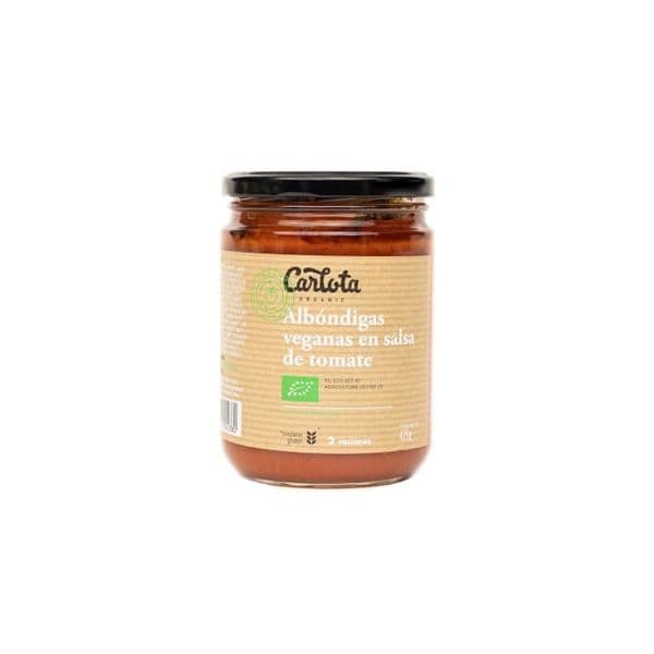 Carlota Organic Almôndegas Veganas em Molho de Tomate 425g