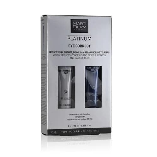 Martiderm Platinum Eye Correct Day Cream 10ml + Night Cream 10ml Coffret