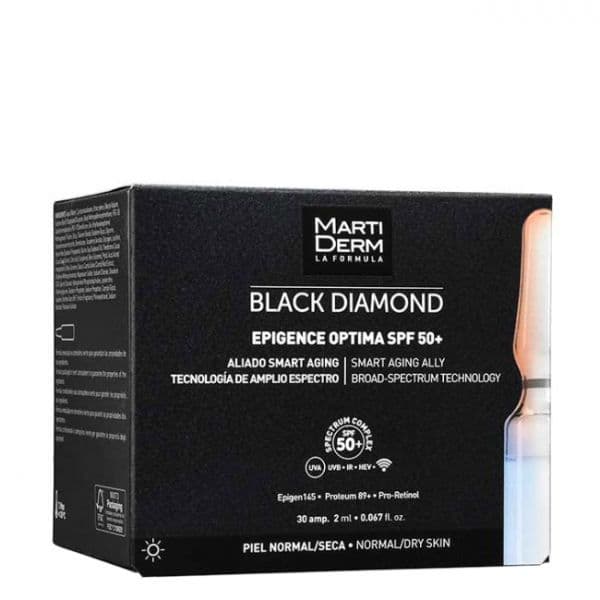 Martiderm Black Diamond Epigence Optima SPF50+ 30 Ampolas