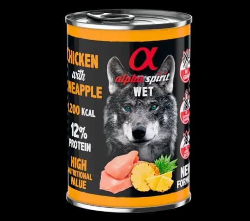 Ração Húmida Alpha Spirit Adult Chicken & Pineapple Wet 400g