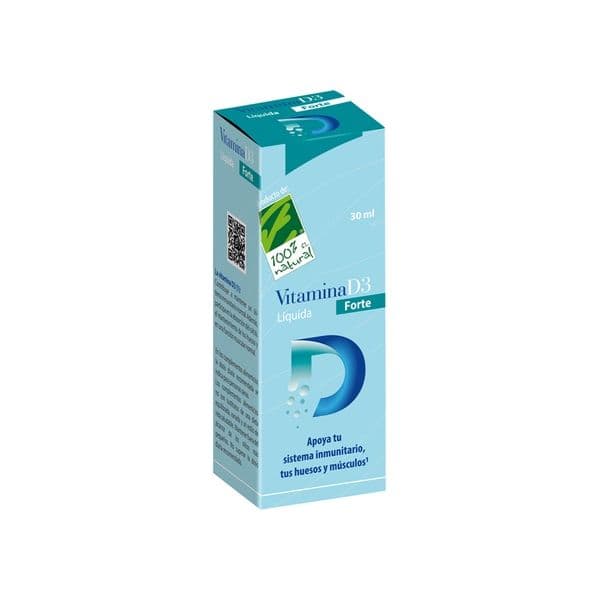 100% Natural Vitamina D3 Líquida Forte 30ml