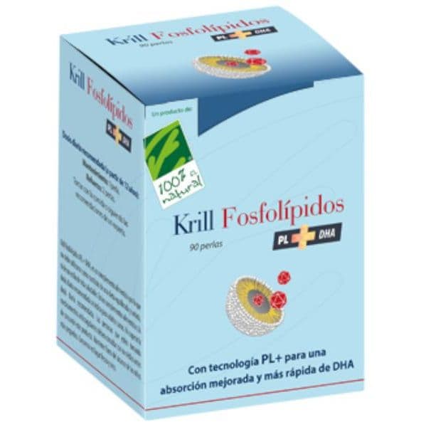100% Natural Krill Fosfolípidos PL+DHA 30 Pérolas