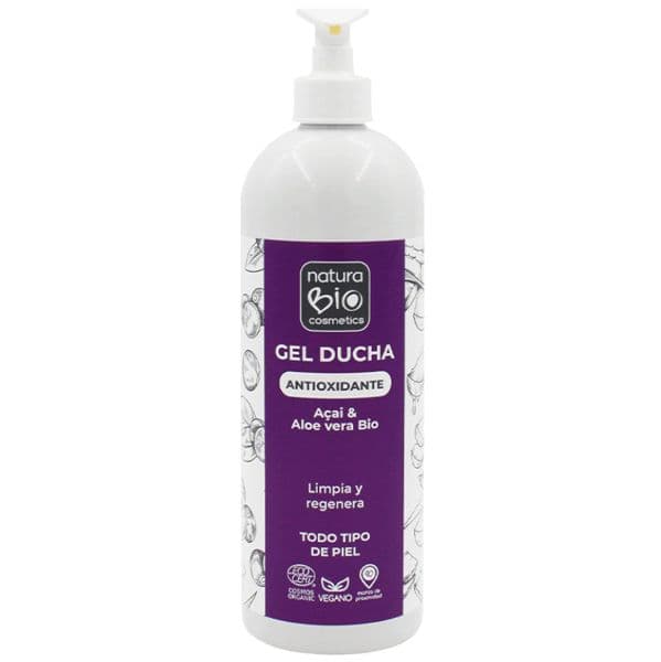 NaturaBIO Cosmetics Gel de Banho Antioxidante Aloe Vera e Açaí 740ml