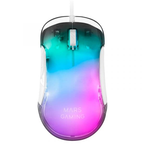 Mars Gaming MMGLOW RGB 12800DPI Branco