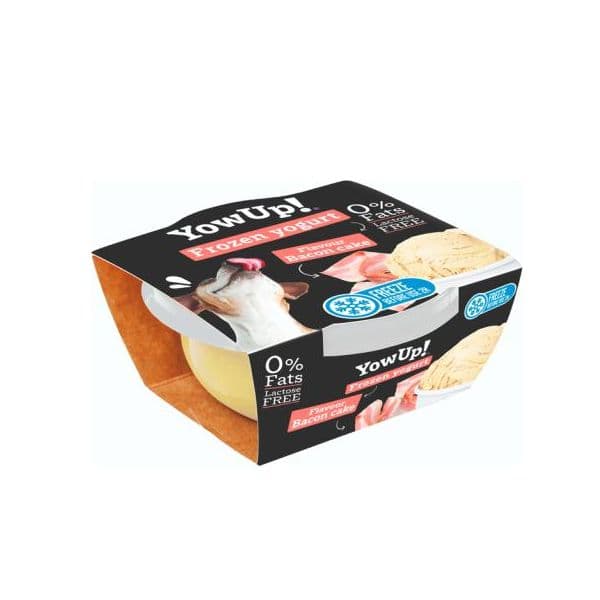 Ração Húmida YOWUP Iogurte Gelado Tarte de Bacon / Bolo de Bacon 110g