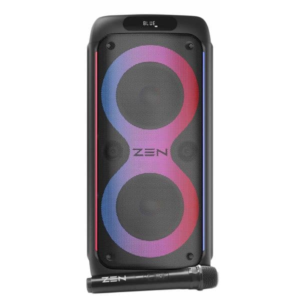 Zen Rings Altifalante Bluetooth 600W PMPO LED RGB Preto
