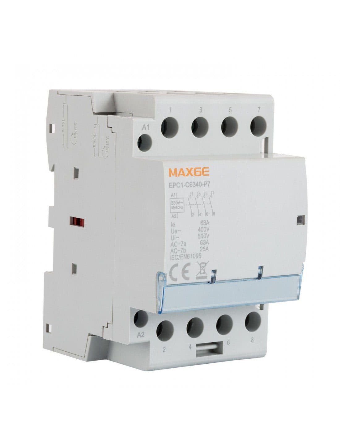 Contactor modular Alpha+ 4P (4NO), 63A, 230VAC