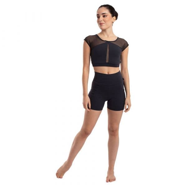 Intermezzo Supred Short Short Leggings Preto M Mulher