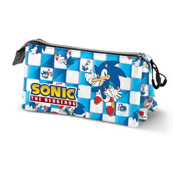 Karactermania Estojo Sonic the Hedgehog Blue Lay Triplo 23cm