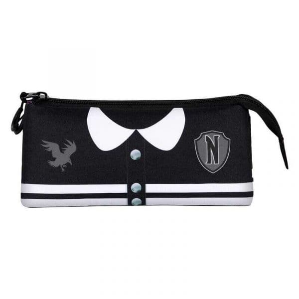 Karactermania Estojo Triplo Wednesday Varsity 23cm