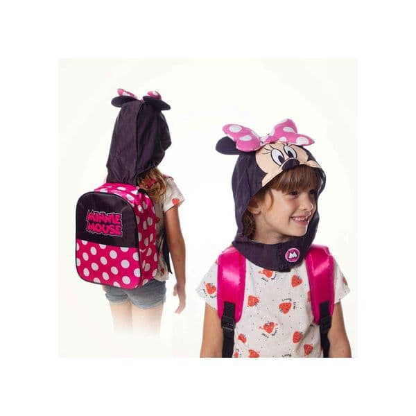 Karactermania Mochila Minnie Clever com capuz 31cm