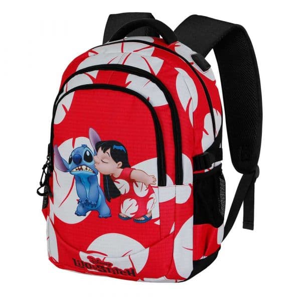 Karactermania Mochila Lilo And Stitch Kiss Plus Running 44cm Vermelho