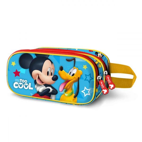 Disney Estojo Escolar Mickey Mouse Too Cool 3D 2024 Duplo