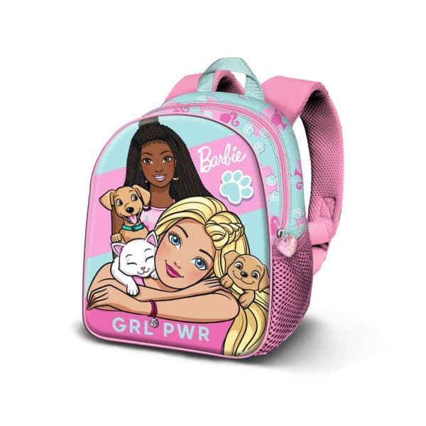 Karactermania Mochila Pré- Escolar Barbie Rosa 3D Barbie Pets
