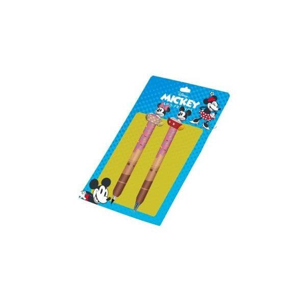 Default Mickey and Friends - Blister Bolígrafo + Lápiz, Jogo de Plasticina, Pack 2 Lápis Infinitos