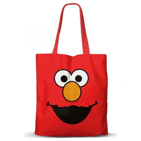 Karactermania Sacola de Compras Elmo Face Vermelho 33x40cm