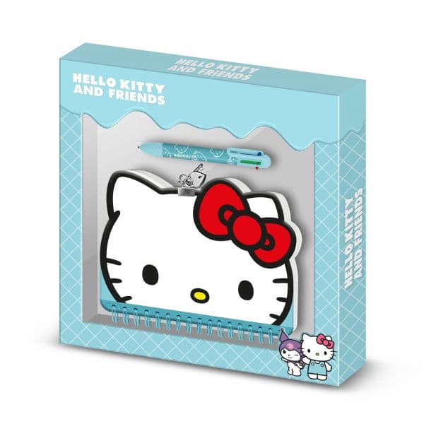 Diário + Caneta Hello Kitty Kawaii