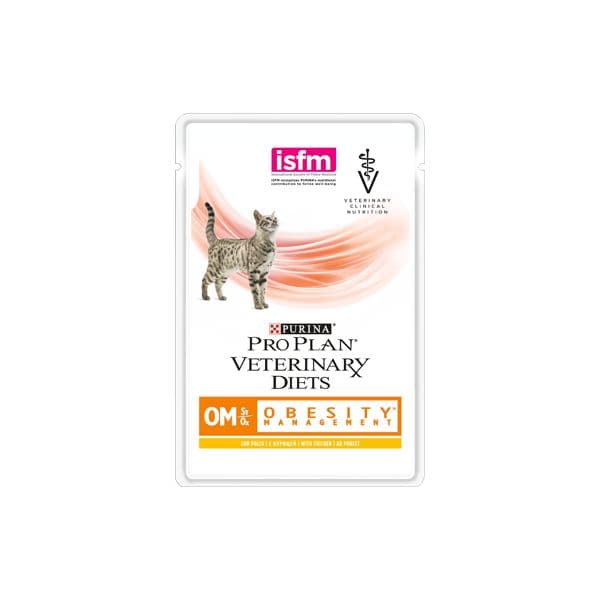 Purina Pro Plan Veterinary Diets Feline OM Obesity Management Frango 10x85g