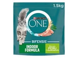 ração para gato purina one indoor com peru 1.5kg