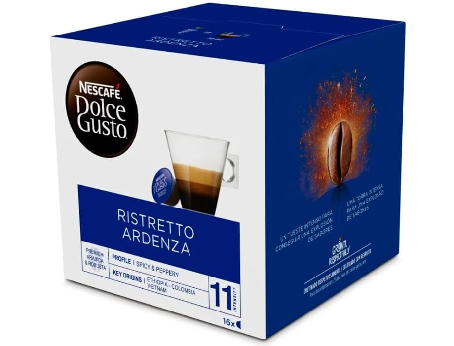 Dolce Gusto Ristretto Ardenza Café Intensidade 11 - 16 Cápsulas