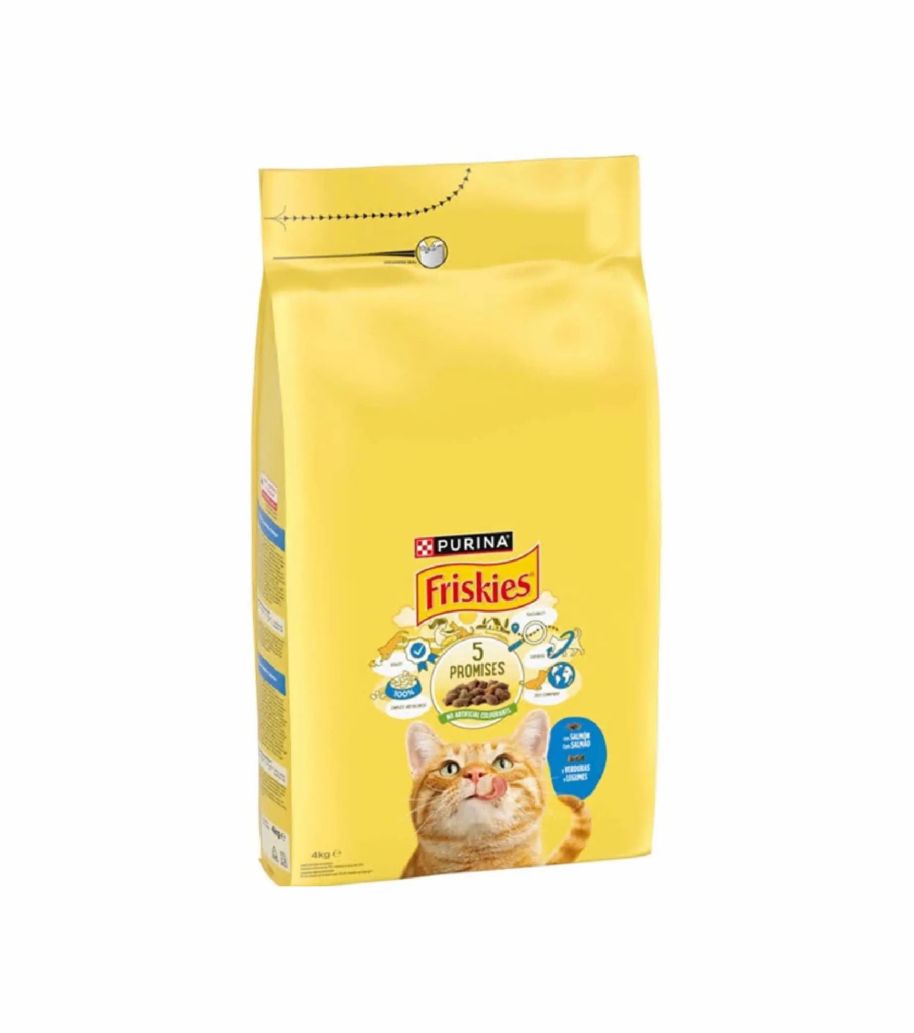 Friskies Salmão 4kg Ração para Gato - Campet